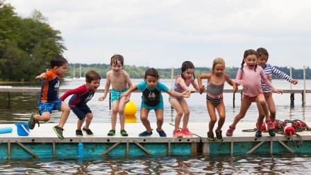 Campers love outdoor swimming at Everwood Camp in Sharon