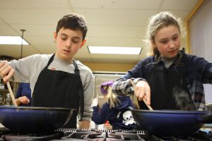 Students learn cooking skills at Create a Cook