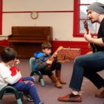 Students learn about music at New School of Music in Cambridge