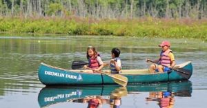 Summer outdoor camps for kids: Drumlin Farm Assabet River Camp