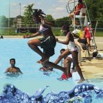 Campers enjoy swimming at Community Art Center in Cambridge