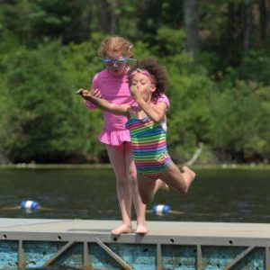 Campers love the outdoor swimming at Hale Camp in Westwood