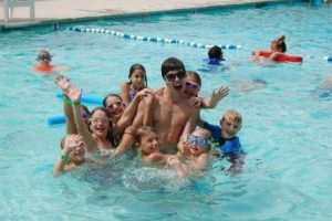 Campers enjoy swimming at Summer Fenn