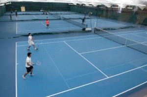 Student players develop tennis skills at Waltham Athletic Club