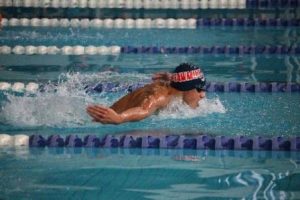 Crimson Aquatics swim team in Wellesley