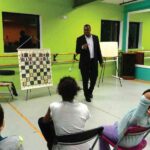 Kids learn how to play chess