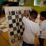 Kids learn how to master chess