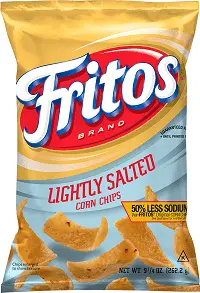 Nutrition facts and ingredients for Fritos Lightly Salted Corn Chips