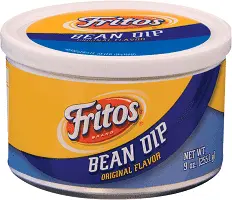 Nutritional information of Fritos bean dip