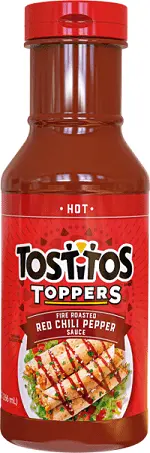 Tostitos toppers fire roasted red chili pepper sauce